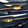 56 Piece Black Silverware Set for 14 Durable Stainless Steel Flatware Sets Kitchen Wedding Restaurant Cutlery Utensil Include Spoons Forks Knifes Teaspoons Delicate Square Tableware view 4