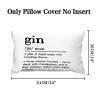 Gin Definition Lumbar Pillow Covers 14x24 Canvas Gin Throw Pillow Case Cover Farmhouse Cushion Covers for Living Room Couch Home Decor view 2