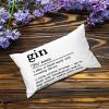 Gin Definition Lumbar Pillow Covers 14x24 Canvas Gin Throw Pillow Case Cover Farmhouse Cushion Covers for Living Room Couch Home Decor view 4