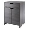 Nova 1-Drawer Storage Cabinet - Charcoal view 1