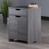 Nova 1-Drawer Storage Cabinet - Charcoal view 2