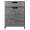 Nova 1-Drawer Storage Cabinet - Charcoal view 4
