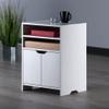 Winsome Nova 4-Shelf Storage Cabinet, White view 2