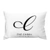 Alphabet Initial Letter C Personalized Custom Monogram Lumbar Pillow Covers Farmhouse 12x18 Funny Cushion Covers Accent Pillows Case for Couch Birthday for Kids view 1