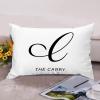 Alphabet Initial Letter C Personalized Custom Monogram Lumbar Pillow Covers Farmhouse 12x18 Funny Cushion Covers Accent Pillows Case for Couch Birthday for Kids view 3