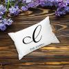 Alphabet Initial Letter C Personalized Custom Monogram Lumbar Pillow Covers Farmhouse 12x18 Funny Cushion Covers Accent Pillows Case for Couch Birthday for Kids view 4