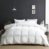APSMILE Fluffy Heavyweight Down Feather Fibers Comforter Oversized King Size, Thick Duvet Insert for Winter Climates-Ultra Soft 100% Organic Cotton Cover, Luxury Duvet Insert (Ivory White, 120x98) view 1