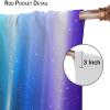 Abstract Rainbow Curtain Blackout Rod Pocket Colorful Art Stars Printed Window Drapes for Bedroom Living Room Kitchen Bathroom 2 Panels 52x84in view 4