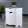 Winsome Nova 1-Drawer Storage Cabinet, White view 2