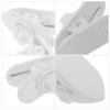 Hemobllo White Earphone Cable Clips Plastic 10pcs 360 Degree Rotatable view 3