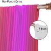 Abstract Rainbow Curtains Colorful Art Stars Printed Blackout Rod Pocket Window Drapes for Bedroom Living Room Kitchen Bathroom 2 Panels 52x84in view 4