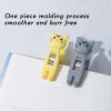 Beufee 12Pcs Clothespins, Cute Cat Clothespins Cartoon Cat Sealing Chip Clips Mini Clothespins Clip Clothes Line Clips with Metal Spring(Grey) view 2