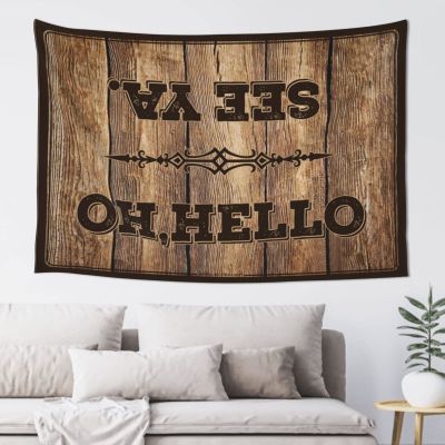 Garage Accessories for Man Cave Oh Hello, See Ya Tapestry Funky Decor Funny Bar Decor ( Size : 75X100CM )