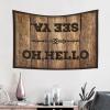Garage Accessories for Man Cave Oh Hello, See Ya Tapestry Funky Decor Funny Bar Decor ( Size : 75X100CM ) view 2