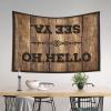 Garage Accessories for Man Cave Oh Hello, See Ya Tapestry Funky Decor Funny Bar Decor ( Size : 75X100CM ) view 3