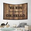 Garage Accessories for Man Cave Oh Hello, See Ya Tapestry Funky Decor Funny Bar Decor ( Size : 75X100CM ) view 4