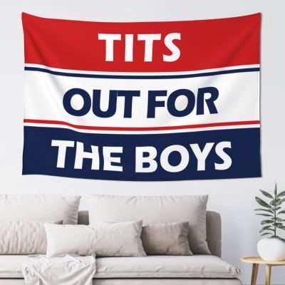 Bar Man Cave Decor Tits Out for The Boys Tapestry Bed Room Asserories Aesthetic Decor ( Size : 75X100CM )