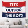 Bar Man Cave Decor Tits Out for The Boys Tapestry Bed Room Asserories Aesthetic Decor ( Size : 75X100CM ) view 1