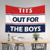 Bar Man Cave Decor Tits Out for The Boys Tapestry Bed Room Asserories Aesthetic Decor ( Size : 75X100CM ) view 3