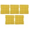 Angoily Egg Container 5pcs Paper Pulp Egg Cartons 30-cell Stackable Pulp Fiber for Market Yellow view 1