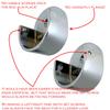 Closet Rod Support Flanges with Screw On Attachment | Heavy Duty Clothes Pole End Sockets for Wardrobes |Polished Chrome |5 Pair view 2