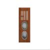 BOCCHI Wood Board with 2 Round Stainless Steel Bowls & Knife Holder F/1616, 1618, 1633 (inner ledge) view 2