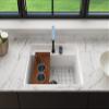BOCCHI Wood Board with 2 Round Stainless Steel Bowls & Knife Holder F/1616, 1618, 1633 (inner ledge) view 4