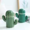 Cactus Ceramic Toothpick Holder Multifunctional Covered Cotton Swab Box Living Room Storage Box (Color : D, Size : 9.7x10.5cm) view 4