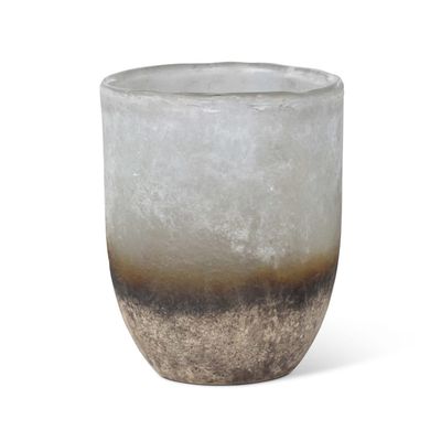 Park Hill Collection Lodge Fairbanks Organic Glass Vase, Large