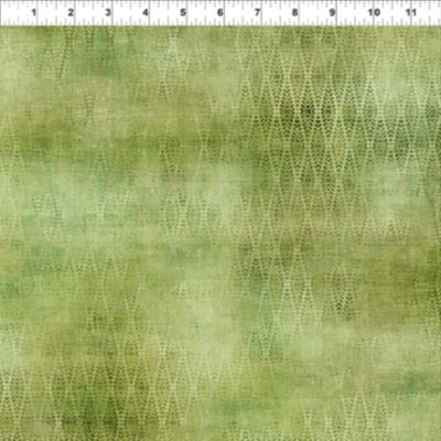 In The Beginning Botanical by Jason Yenter 8BL1 Leaf Diamonds Green