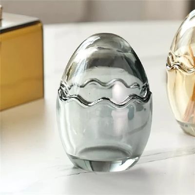 Transparent glass egg box ceramic cotton swab toothpick holder storage box living room storage box (Color : D, Size : As the picture shows)