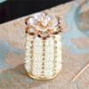 Living room European-style ceramic toothpick box toothpick jar household cotton swab tube desktop ornaments (Color : A, Size : As the picture shows) view 3