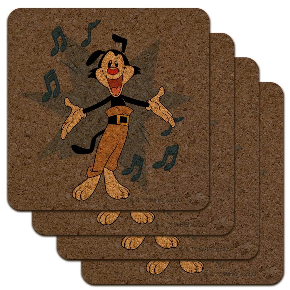 Animaniacs Yakko Singing Low Profile Novelty Cork Coaster Set