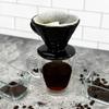 The London Sip Ceramic Coffee Dripper Pour Over Ceramic Coffee Maker, Coffee Slow Brewing Accessories for Home, 1-2 Cup, Black view 4