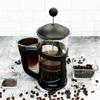 The London Sip Glass French Press Immersion Brewer Coffee Press Stainless Steel Filter System, 34oz, Black view 4
