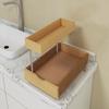 2 Tier Pull Out Organizer Shelf Sliding Drawer Storage for Kitchen Bathroom Storage Cabinet Under Sink Slide Out Shelf Organizing Storage Pull-Out Cabinet Organizer Roll Out Drawer (12'' Width) view 1