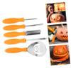 Housoutil 5pcs Stainless Steel Pumpkin Carving Tools Halloween Sculpting Ergonomic Design for Easy Use and Resistant for Crafting Unique Pumpkin Lanterns view 3