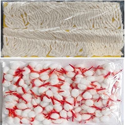 400 x Cotton Wicks for Puja Pooja Jyot Batti for Oil Lamp Diya for Diwali Deepawali Diya, Ideal for Brass, Kuber Clay Diya for Home Mandir Temple Clay Diyas (Round & Long Cotton Wicks)
