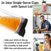 24Oz Cups with To-Go, 7 Fins Blade, for IQ BN801 SS101 BL480-30 BL641 BL642-30 view 4