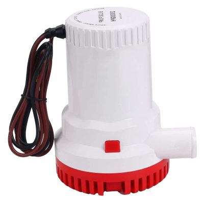 wrtgerht Mini Power Small Pump 12V 2000GPH Non-Automatic Anti-Airlock Protection Submersible Marine Boat Bilge Pump Water Pump