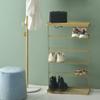 moisture Shoe Rack Organizer Shoe Rack Storage Rack Multilayer Stackable Shoe Rack Storage Rack Modern Metal Freestanding Wardrobe Bedroom Shoe Rack Shoe Racks (Color : A) view 2
