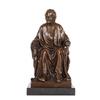 NILEEBUKER 13.8" H Bronze Voltaire Statue French Famous Litterateur Sculpture Collectible Figurine Home Decor view 1
