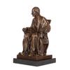 NILEEBUKER 13.8" H Bronze Voltaire Statue French Famous Litterateur Sculpture Collectible Figurine Home Decor view 2