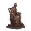 NILEEBUKER 13.8" H Bronze Voltaire Statue French Famous Litterateur Sculpture Collectible Figurine Home Decor view 3