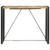 KTHLBRH Bar Table,Kitchen Dining Table,Multifuntional Desk for Living Room, Dining Room,Home and Office 55.1"x27.6"x43.3" Solid Mango Wood view 3