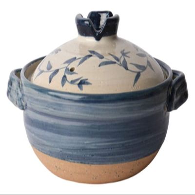 SoOSSN Handmade Cooking Pot Made Of Clay Terra Cotta, Casserole Pan Hot Pot, Designs Ideal Stew Soup Pots For Cooking Beans, Rice,Grey-0.8L (Color : Multicolor, Size : Colored-1.6L)