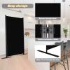 CHOSENM Room Divider, 3 Panel Folding Privacy Screens with Wider Support Feet, 6 Ft Portable Room Partition for Room Separator, 102" W X 71" H, Black view 4