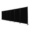 CHOSENM Room Divider, 6 Panel Folding Privacy Screens with Wider Support Feet, 6 Ft Portable Room Partition for Room Separator, 204" W X 71" H, Black view 1