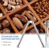 Artcome 8 Pcs Nutcracker Stainless Steel Nut Cracker Set - 2 Nut Cracker, 4 Picks, 1 Wide Crab Fork and 1 Storage Bag view 4