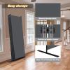 CHOSENM Room Divider, 8 Panel Folding Privacy Screens with Wider Support Feet, 6 Ft Portable Room Partition for Room Separator, 176" W X 71" H, Grey view 4